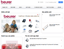 Tablet Screenshot of beurer-vietnam.com